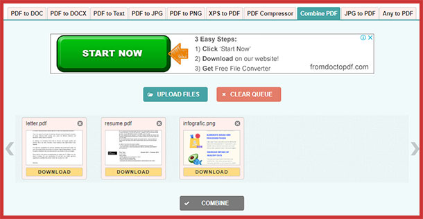 combine pdfs serial